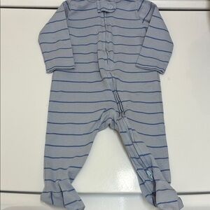 Carter's Blue Striped Footed One Piece